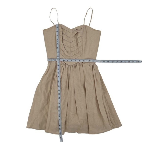 Keepsake The Label Sand Set Me Free Spaghetti Strap Mini Dress Size 2 Women's - Picture 4 of 6